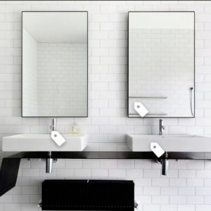 GƯƠNG CHỮ NHẬT VIỀN THÉP SƠN TĨNH ĐIỆN CN600