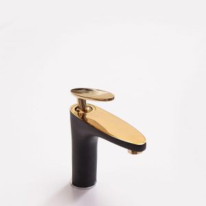 VÒI CHẬU RỬA MẶT LAVABO TRÒN MẠ ĐEN V303